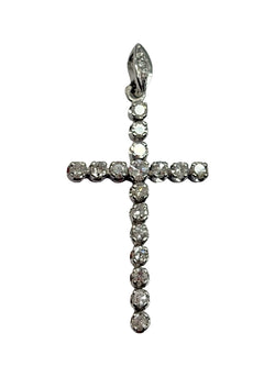 Pendentif en or blanc et diamants