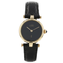 Montre CARTIER "Must de Cartier" en vermeil et cuir