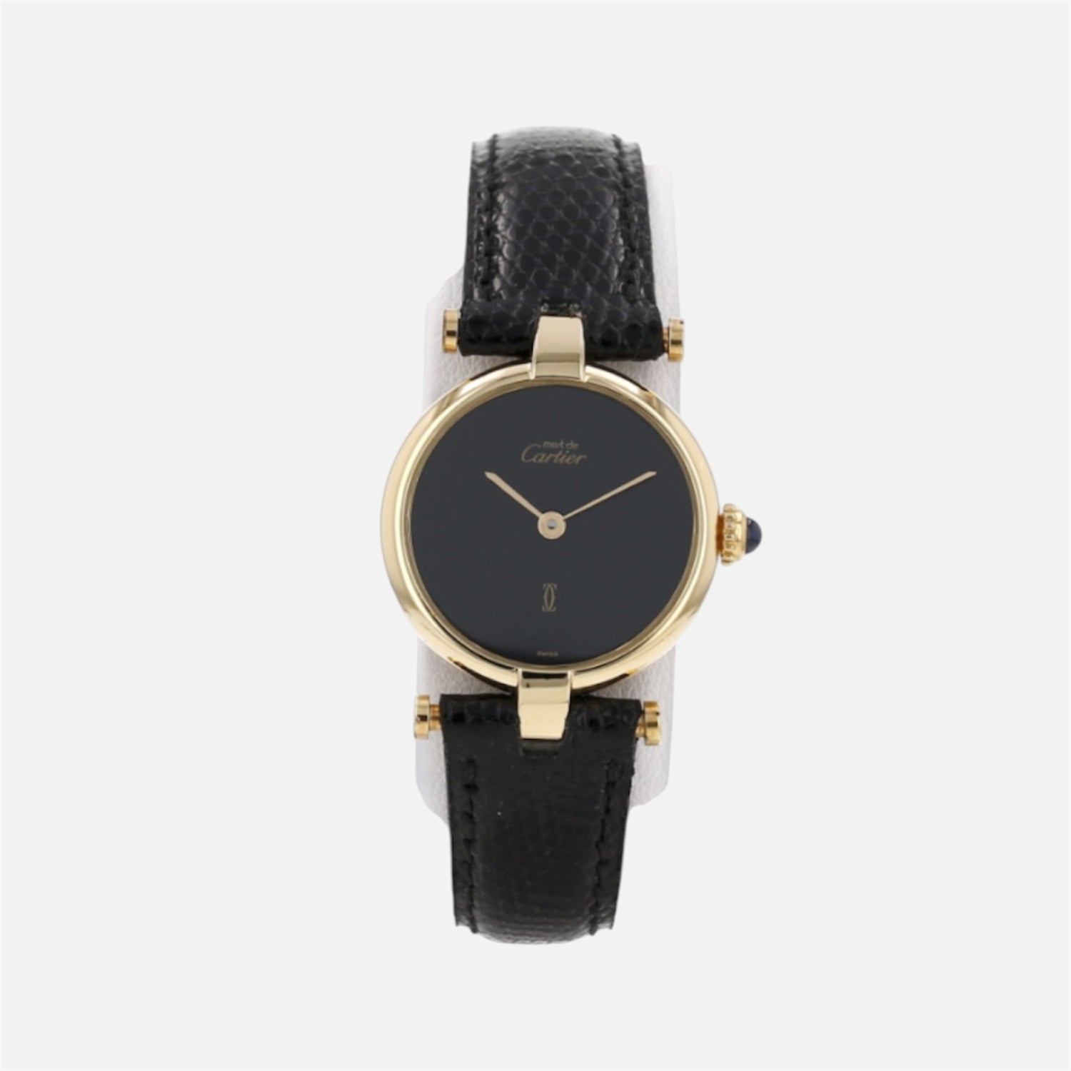 Montre CARTIER "Must de Cartier" en vermeil et cuir