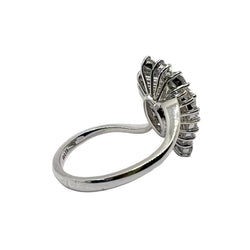 Bague en or blanc et diamants