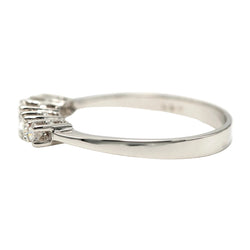 Bague Alliance en or blanc et diamants