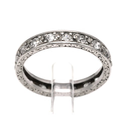 Bague Alliance en or blanc et diamants