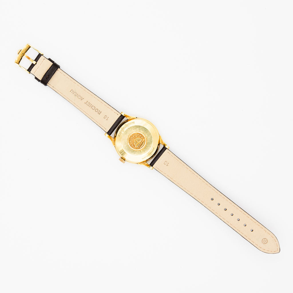 Montre OMEGA Constellation en or jaune et cuir