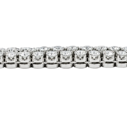 Bracelet Souple en or blanc et diamants