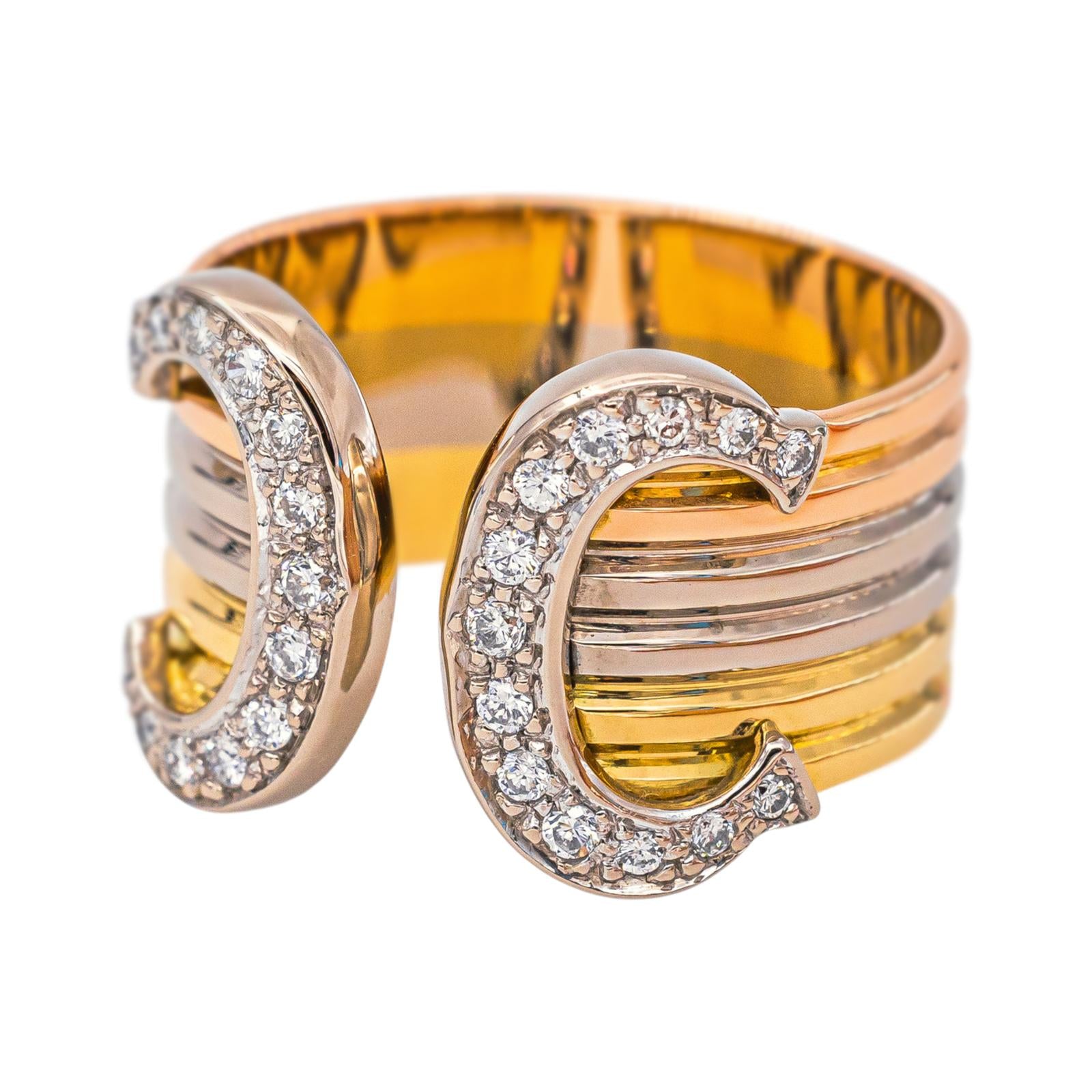 Cartier Bague C de Cartier Or jaune Diamant