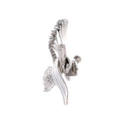 Broche en or blanc et diamants