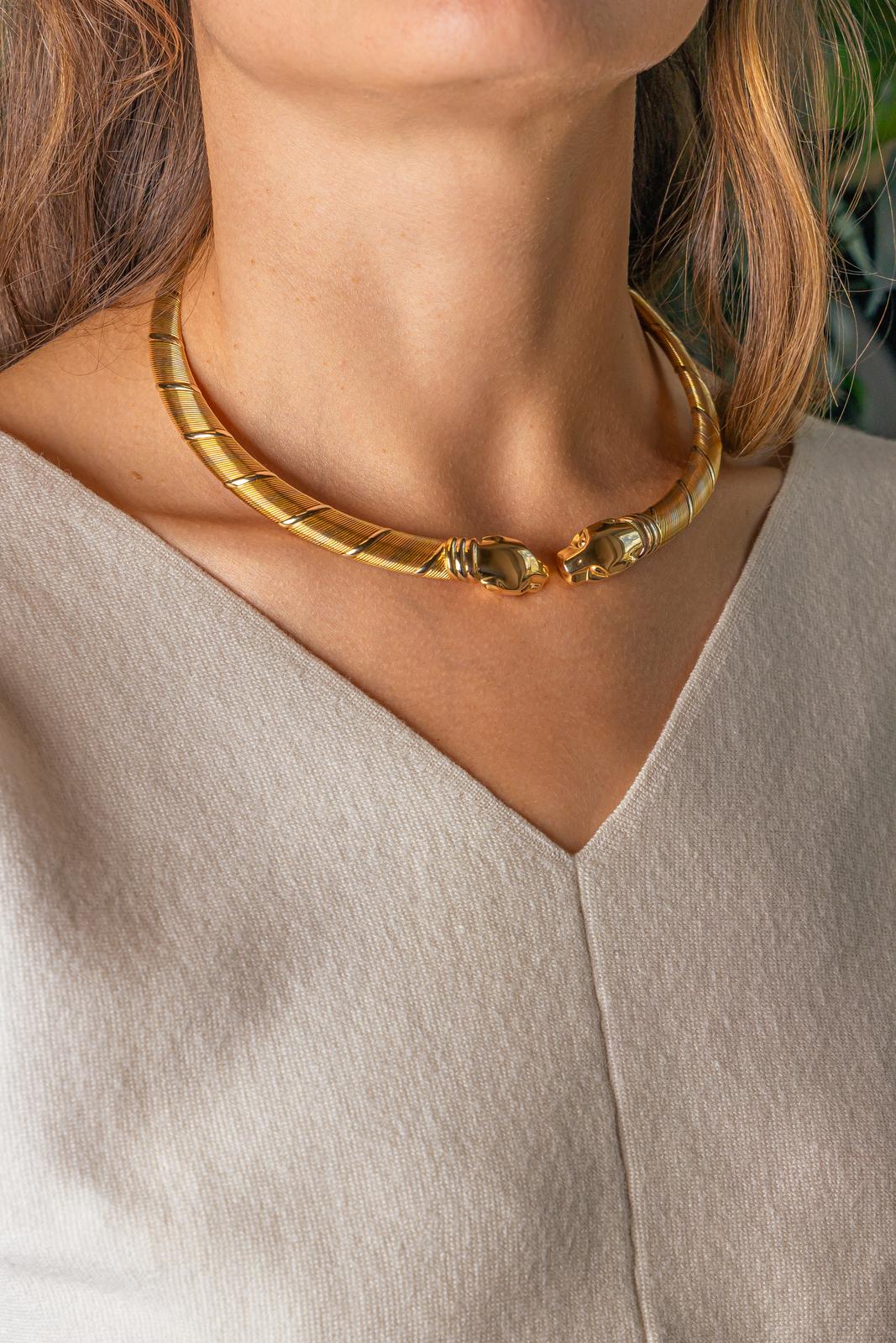 Cartier Collier Torque Panthère Or jaune