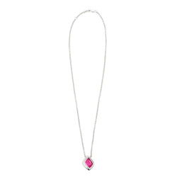 Collier Pendentif FRED "Pain de sucre" en or blanc, tourmaline et diamants
