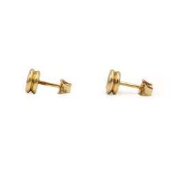 Boucles d'oreilles en or jaune & diamants