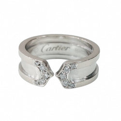 Bague Jonc CARTIER "C2" en or blanc et diamants