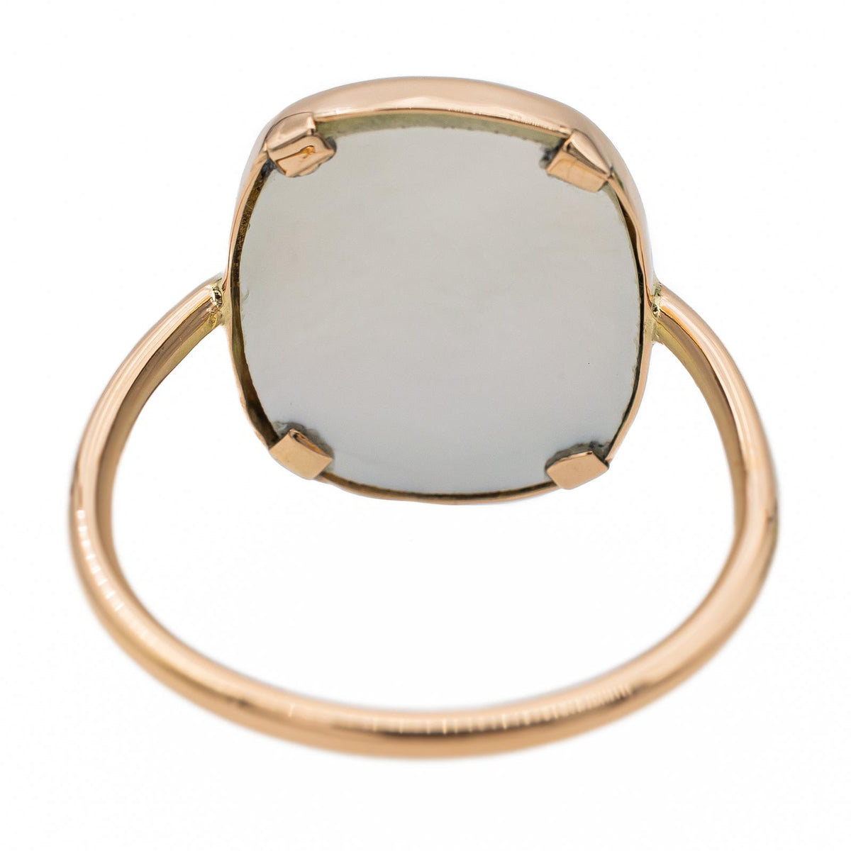 Ginette NY Bague White mop antique Or rose Nacre