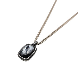 Collier Pendentif DAVID YURMAN Albion Enhancer en argent, hématite et diamants