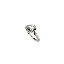Bague Solitaire en or blanc et diamant