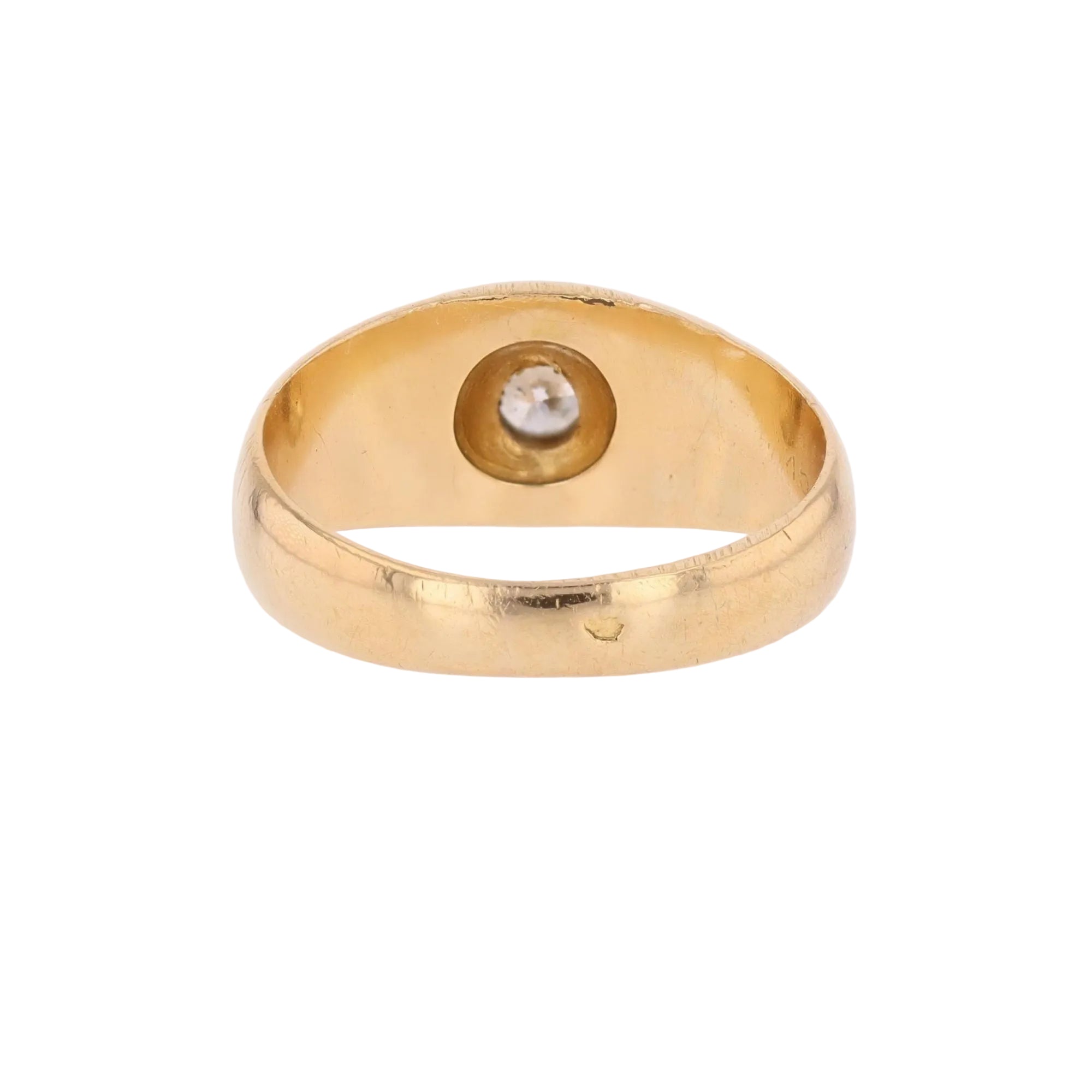 Bague Jonc en or jaune et diamant