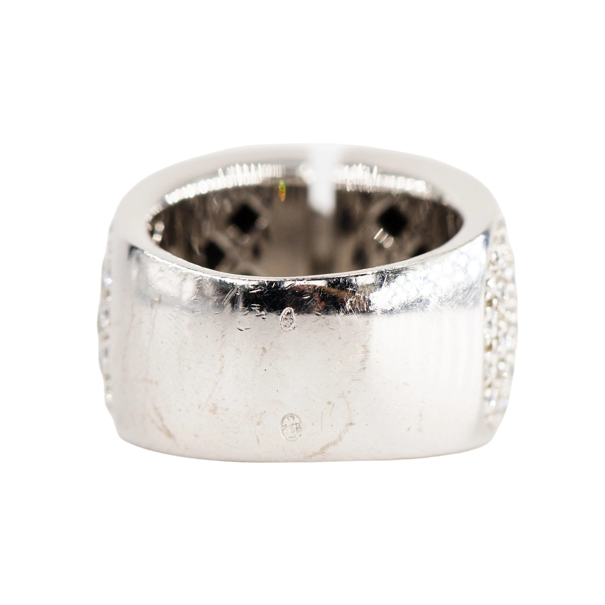 Bague Bandeau CHAUMET "Liens XL" en or blanc et diamants