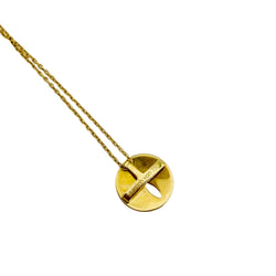 Collier Pendentif DINH VAN "Punaise" en or jaune et diamant