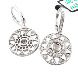 Boucles d'oreilles Pendantes en or blanc et diamants