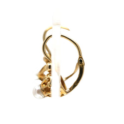 Boucles d'oreilles Dormeuses en or jaune et perles