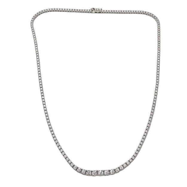 Collier Rivière en or blanc et diamants