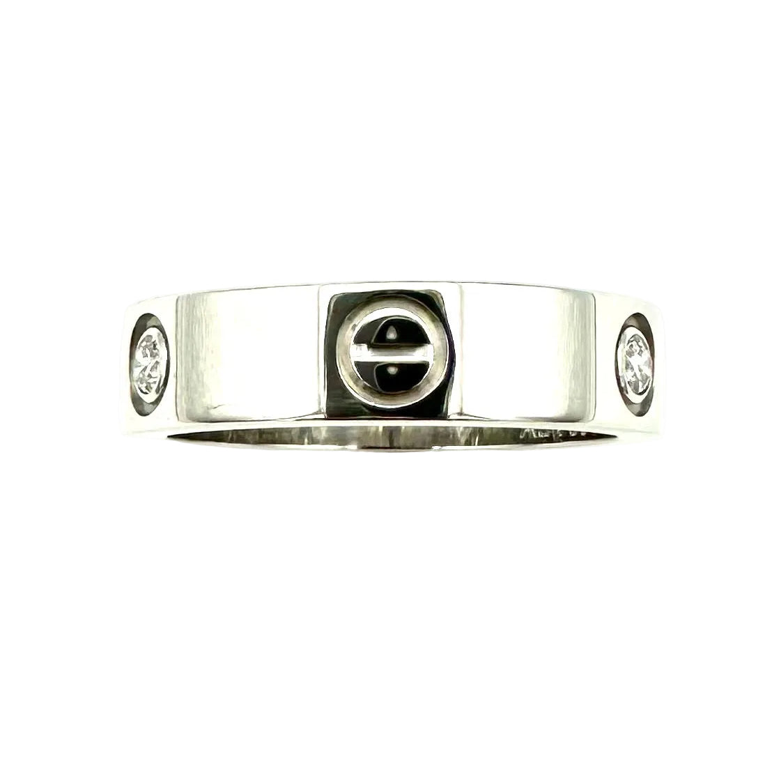 Bague Alliance CARTIER "Love" en or blanc et diamants