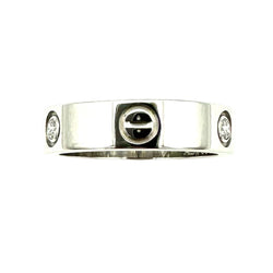 Bague Alliance CARTIER "Love" en or blanc et diamants