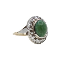 Bague en or blanc, or jaune et turquoise