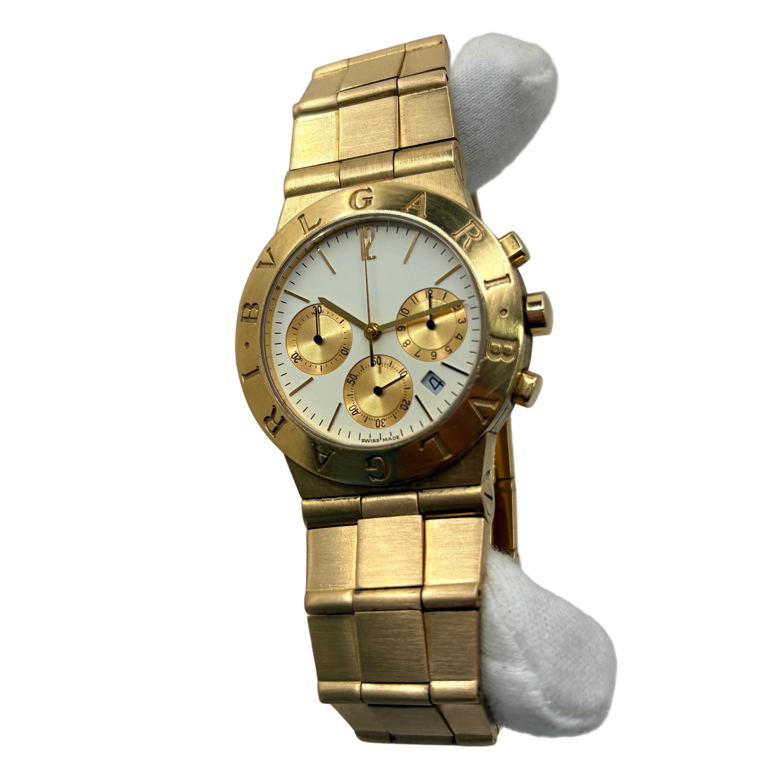 Montre BULGARI "Diagono" en or jaune