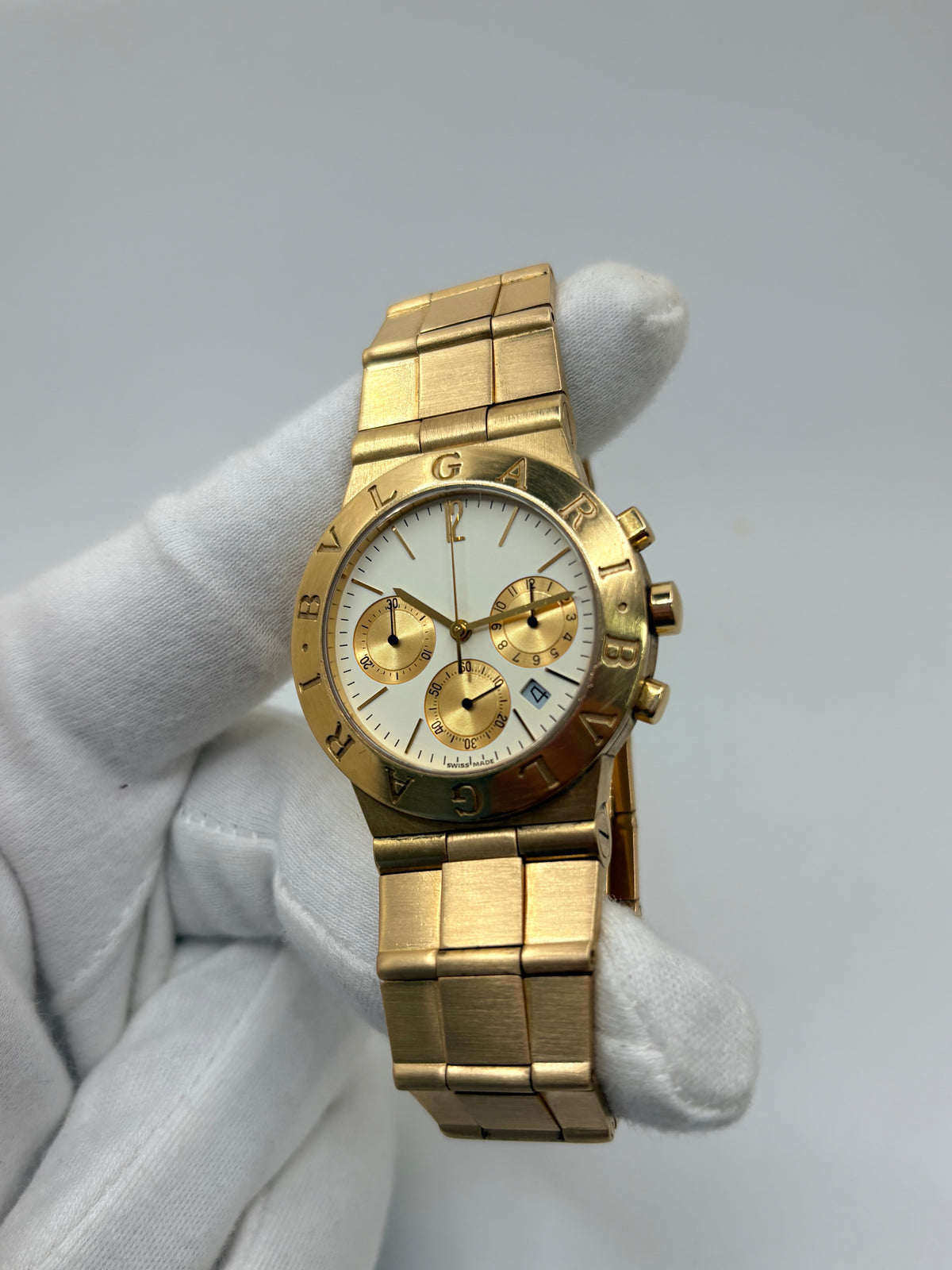 Montre BULGARI Diagono en or jaune