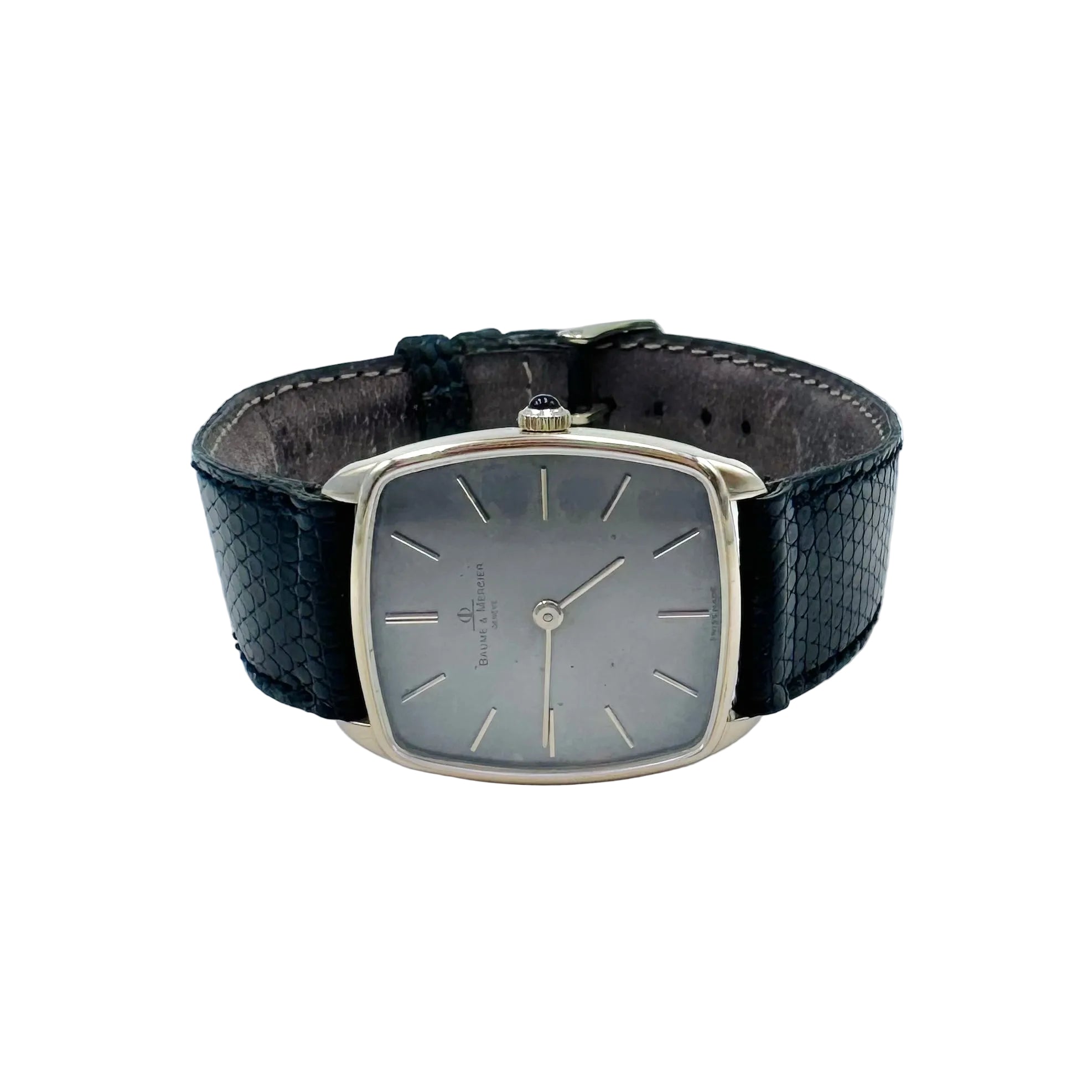 Montre BAUME & MERCIER en or jaune et cuir