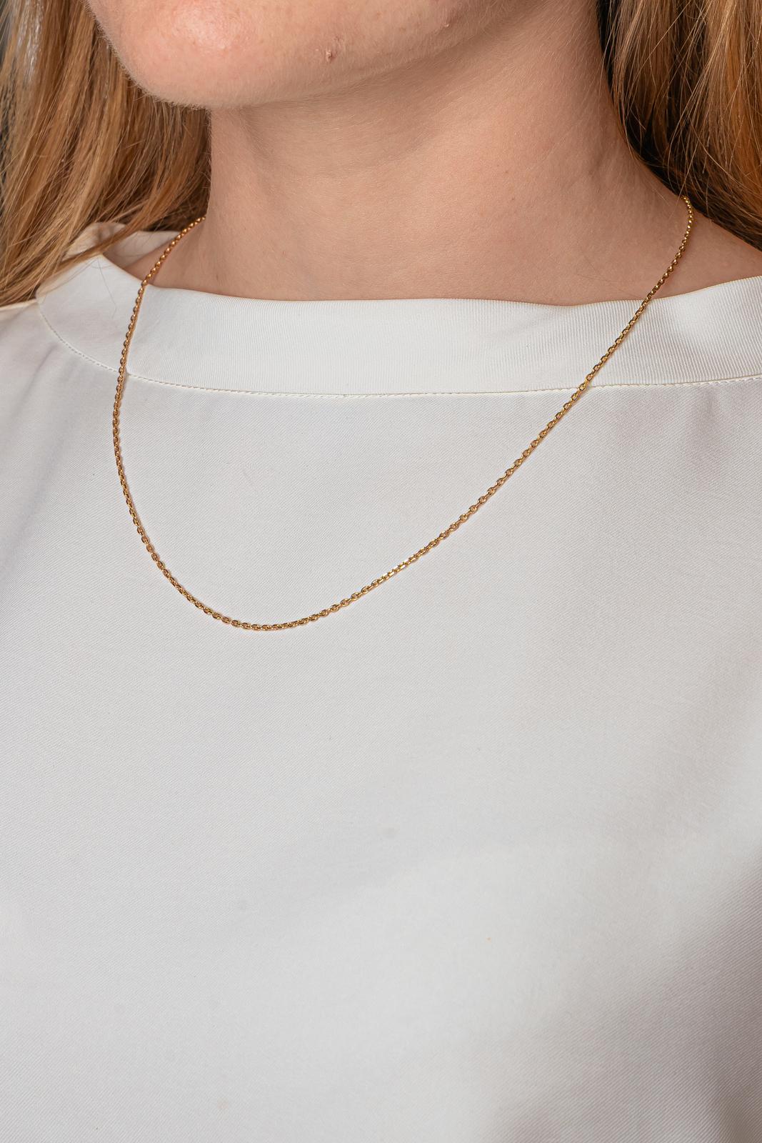 Collier Maille forçat Or rose