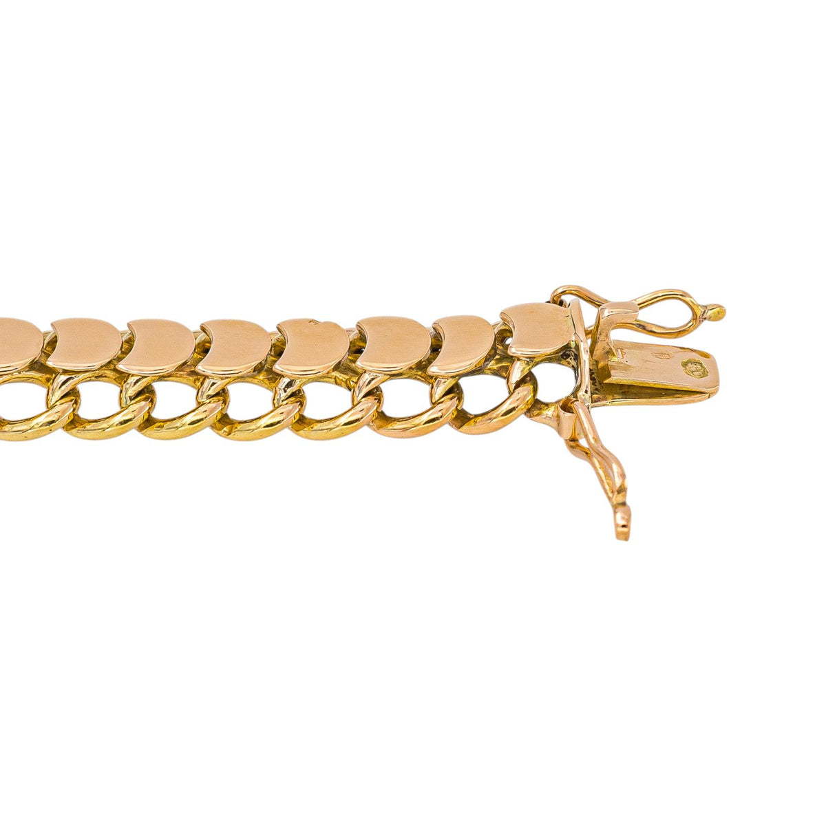 Bracelet Maillon Demi Lune Or rose