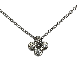 Collier Pendentif TIFFANY & CO. Trèfle en platine et diamants