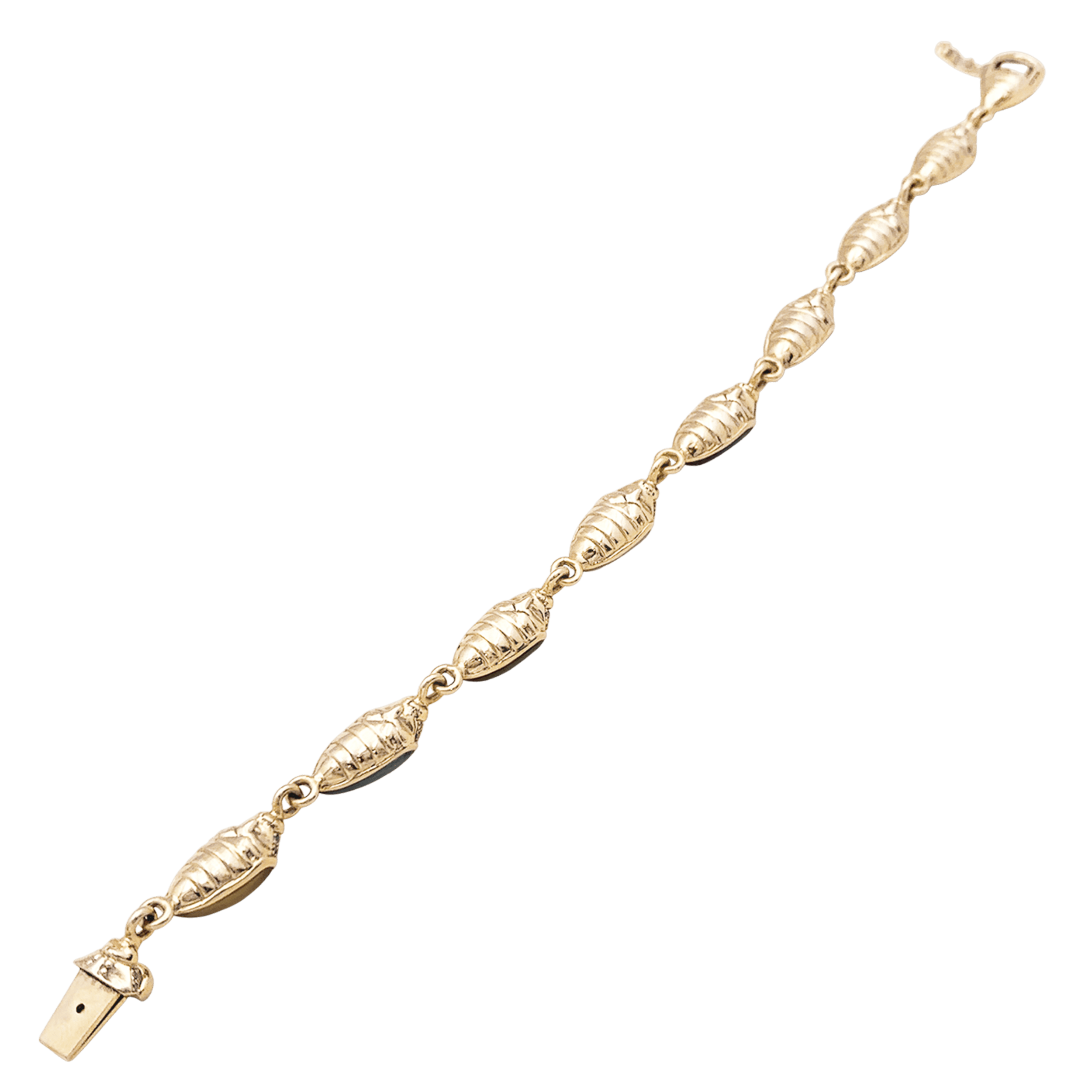 Bracelet Bibi Van Der Velden , «Mini Scarab Opal Eternity», or rose, pierres de couleurs.