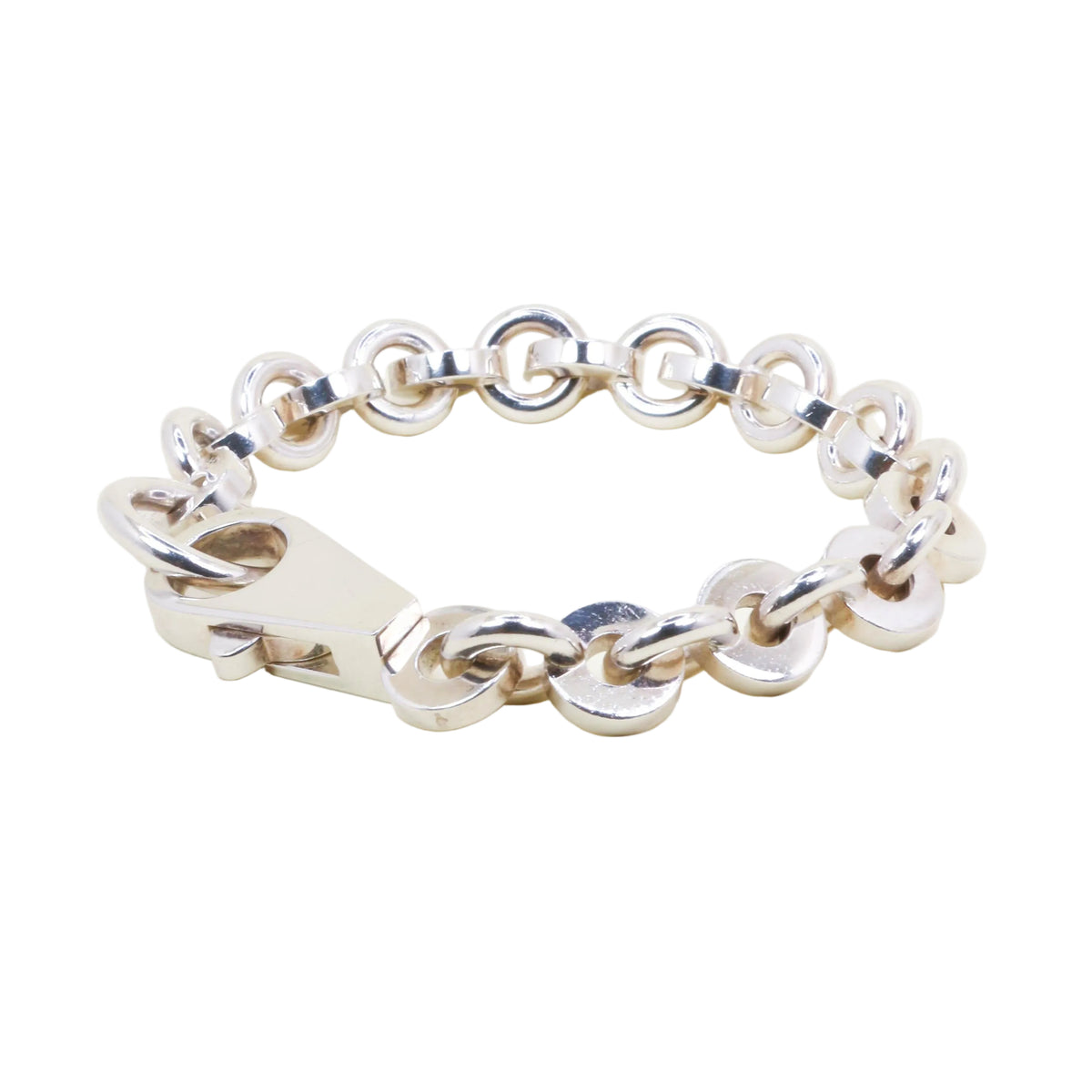 Bracelet Maille HERMÈS "Voltige" en argent