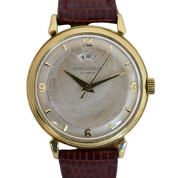 Montre JAEGER-LECOULTRE Power Reserve en or jaune et cuir