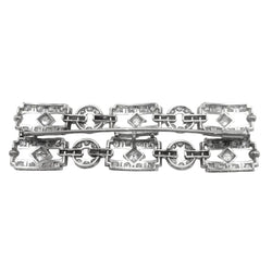 Broche Épingle en or blanc et diamants