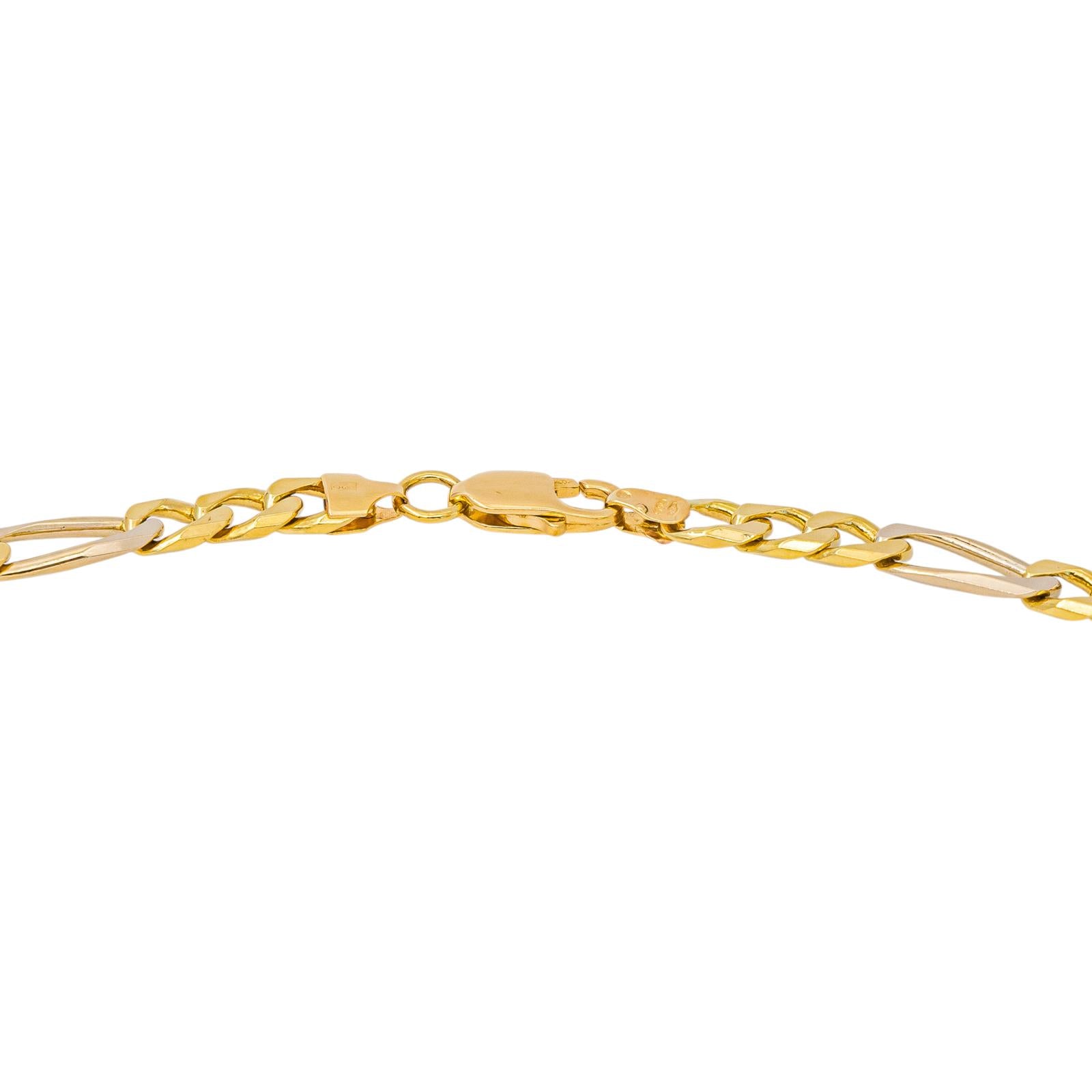 Collier maille Figaro Or jaune
