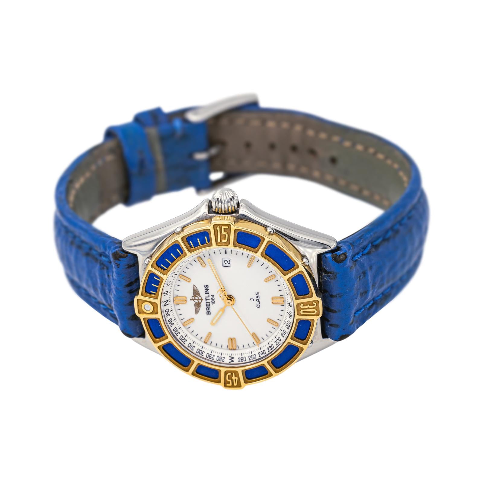 Montre BREITLING J-Class en acier et cuir