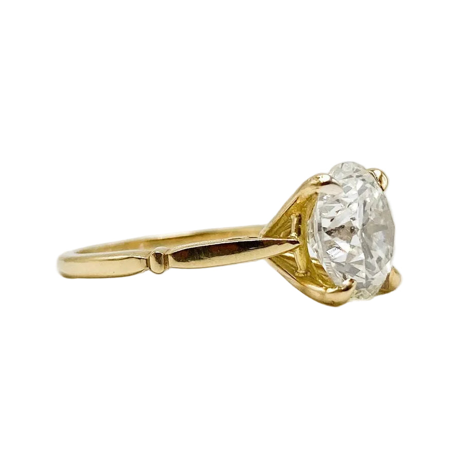 Bague Solitaire en or jaune et diamant