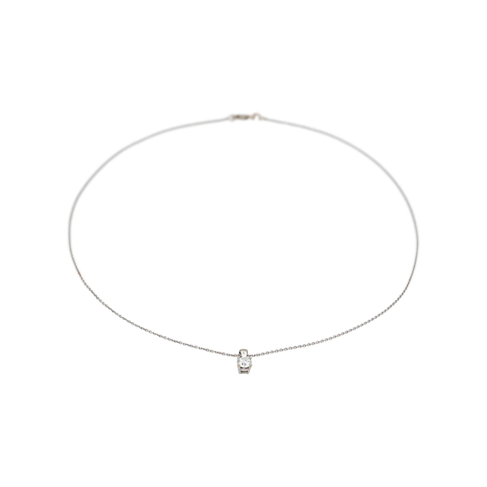 Collier Or blanc Diamant
