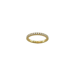 Bague Alliance en or jaune et diamants
