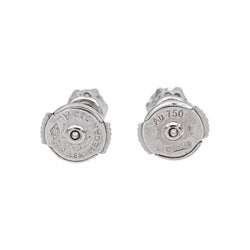 Boucles d'oreilles Puces Or blanc Diamant