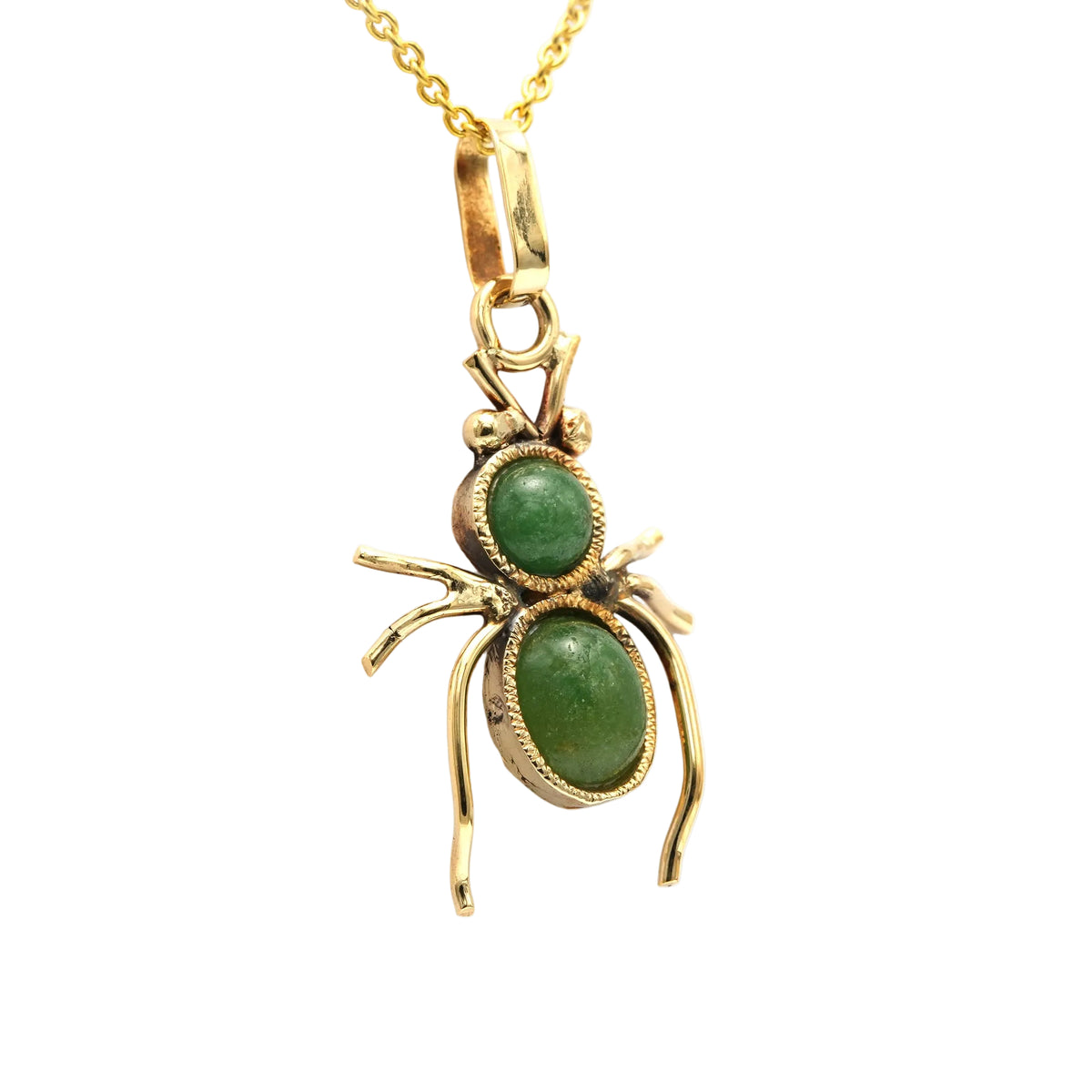 Pendentif en or jaune et aventurines