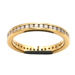 Bague Alliance en or jaune et diamants