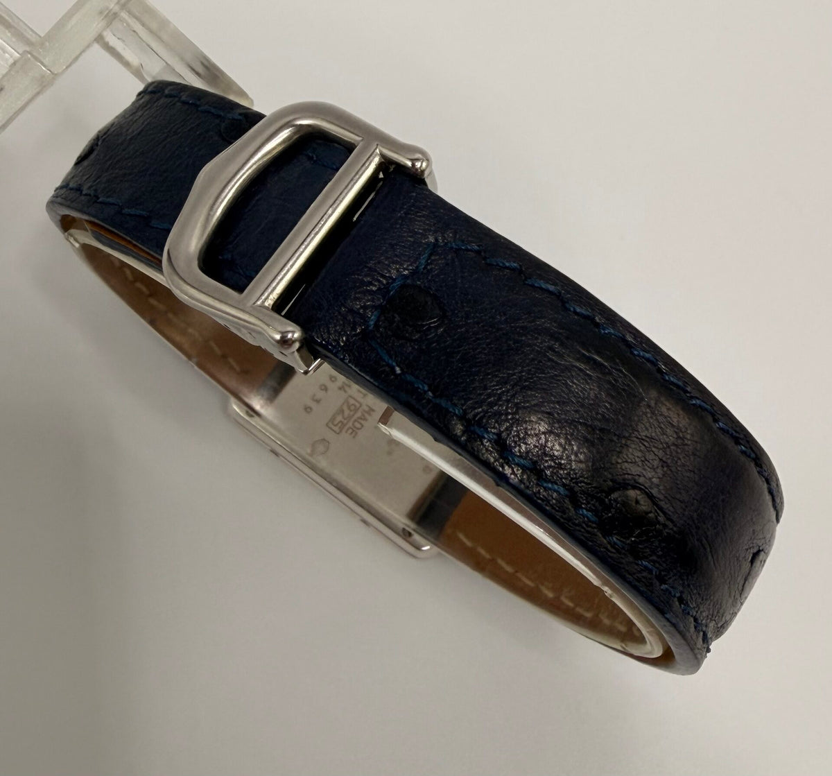 Montre CARTIER "Tank Must de Tank" en argent et cuir