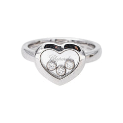 Chopard Bague Happy Diamond Or blanc Diamant