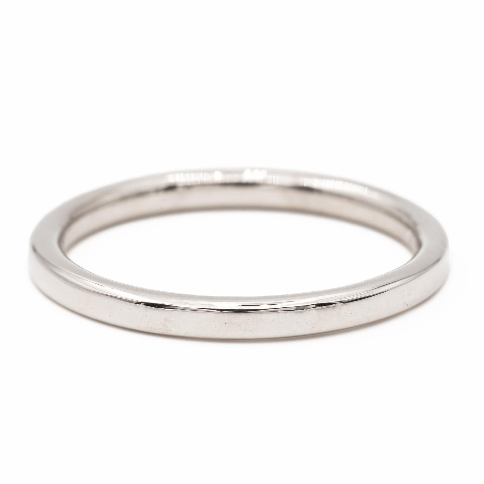 Bague Demi alliance Or blanc Diamant