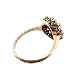 Bague Entourage en or jaune et diamants