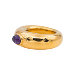 Chaumet Bague Jonc  Or jaune Saphir Violet