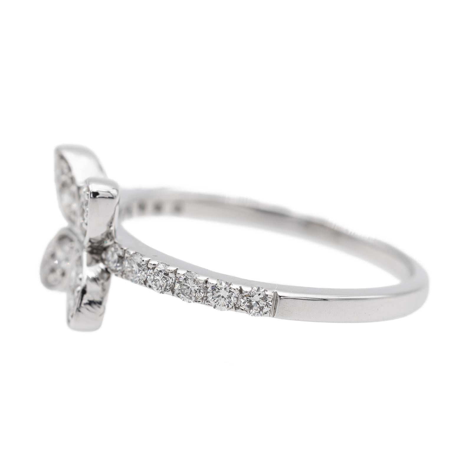 Bague Fleur Or blanc Diamant